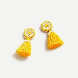 Beaded Tassel Stud earrings